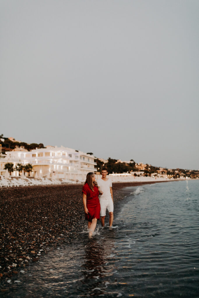 engagement session at the beach