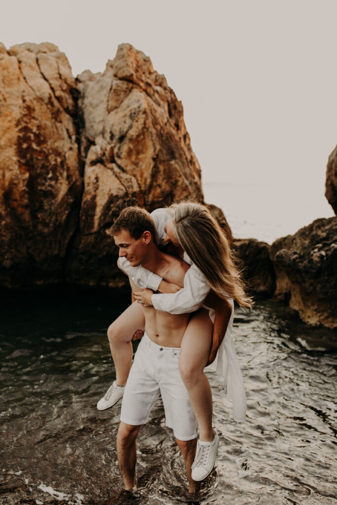 Séance photo au lever du soleil