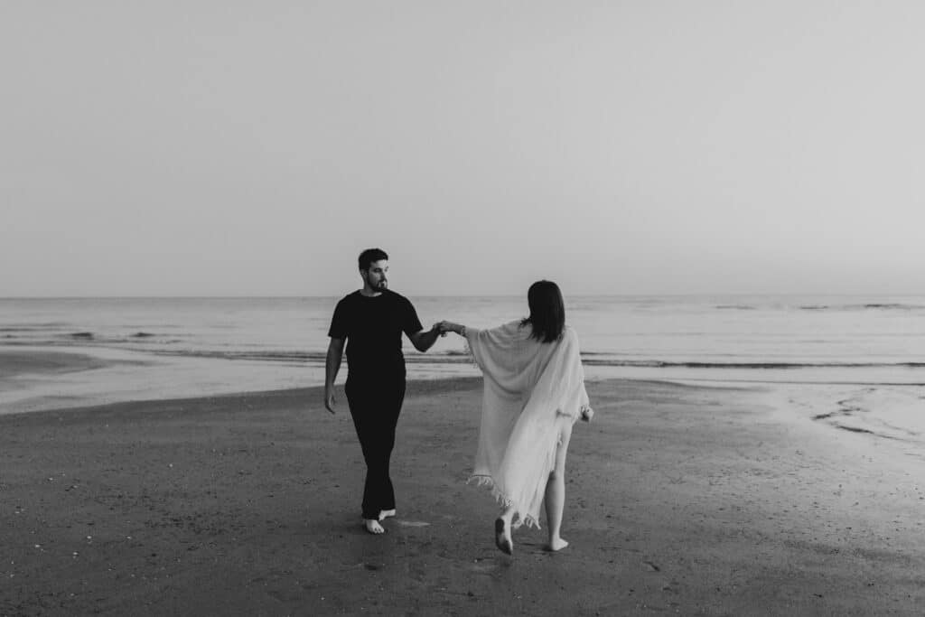 Séance photo sur la plage à Ouistreham