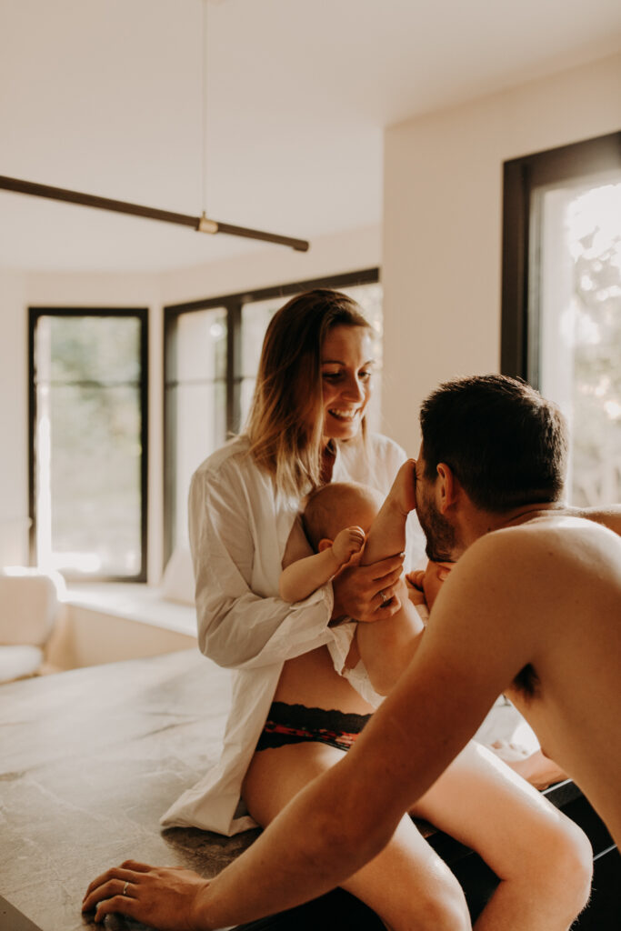 Séance photo à la maison en Bretagne